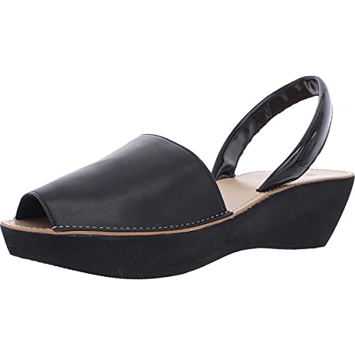 Kenneth Cole REACTION Damen Feines Glas Slingback Plateau Sandalen, schwarz, 36 EU von Kenneth Cole REACTION