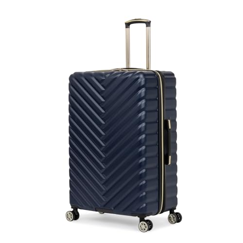 Kenneth Cole REACTION Damen Madison Square Hardside Chevron Erweiterbares Gepäck, Marineblau, 20-Inch Carry On, Damen Madison Square Hardside Chevron Erweiterbares Gepäck von Kenneth Cole REACTION