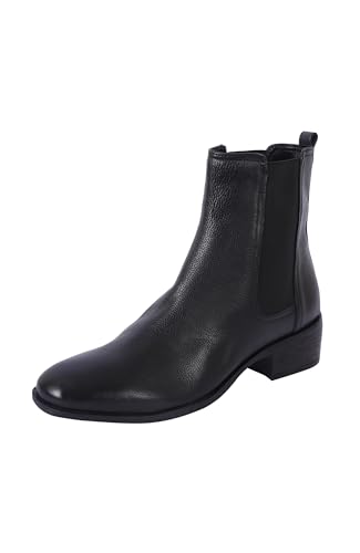 Kenneth Cole REACTION Damen Salz Stiefelette, schwarzes Leder, 37 EU von Kenneth Cole REACTION