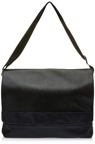 Kenneth Cole REACTION Grand Central Umhängetasche für Laptop und Tablet, veganes Leder, schwarz (Schwarz) - 539315 von Kenneth Cole REACTION