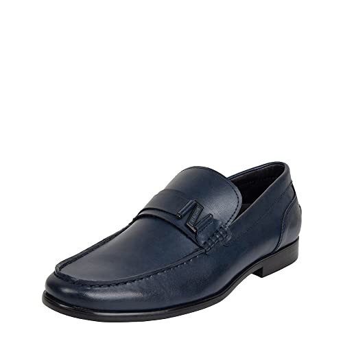 Kenneth Cole REACTION Herren Estate 2.0 Gürtel Loafer, Marineblau, 43 EU von Kenneth Cole REACTION