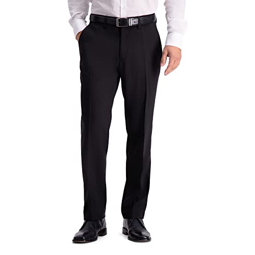 Kenneth Cole REACTION Herren Moderne Passform Stretch Anzughose Klassische Hose, schwarz, 38W / 32L von Kenneth Cole REACTION