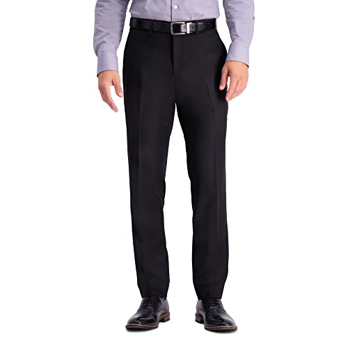 Kenneth Cole REACTION Herren Premium Stretch Texture Weave Slim Fit Dress Pant Anzughose, schwarz, 31W / 30L von Kenneth Cole REACTION