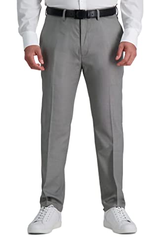 Kenneth Cole REACTION Herren Solid Performance Slim Fit Kleid Hose, Hellgrau, 33W / 32L von Kenneth Cole REACTION
