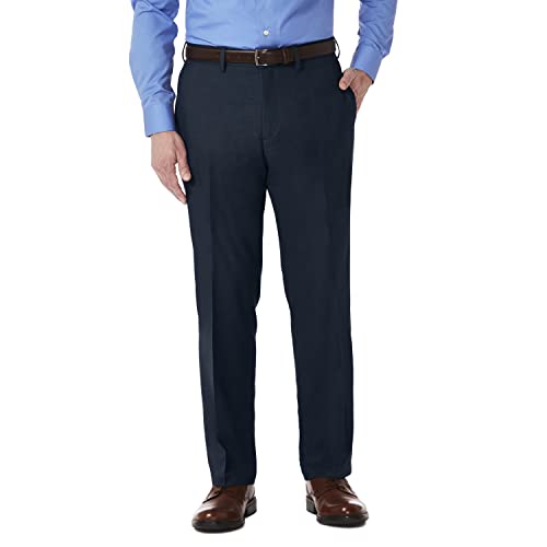 Kenneth Cole REACTION Herren Stretch Modern Fit Flat-Front Hose, Navy, 34W / 30L von Kenneth Cole REACTION