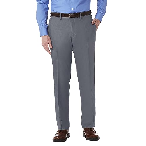 Kenneth Cole REACTION Herren Stretch Modern Fit Flat-Front Hose, dunkelgrau, 34W / 34L von Kenneth Cole REACTION