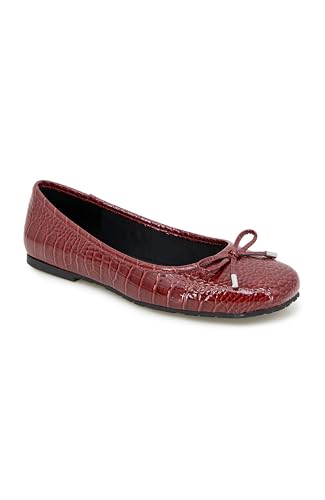Kenneth Cole Reaction Damen Elstree Ballerinas, Red Croco, 35.5 EU von Kenneth Cole REACTION