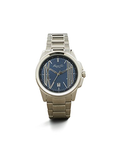 Kenneth Cole Herren 42mm Silber Ëdelstahl Armband & Gehäuse Datum Uhr KC9386 von Kenneth Cole