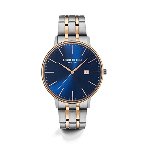 Kenneth Cole Herren Analog Quarz Uhr mit Edelstahl Armband KC15095002 von Kenneth Cole