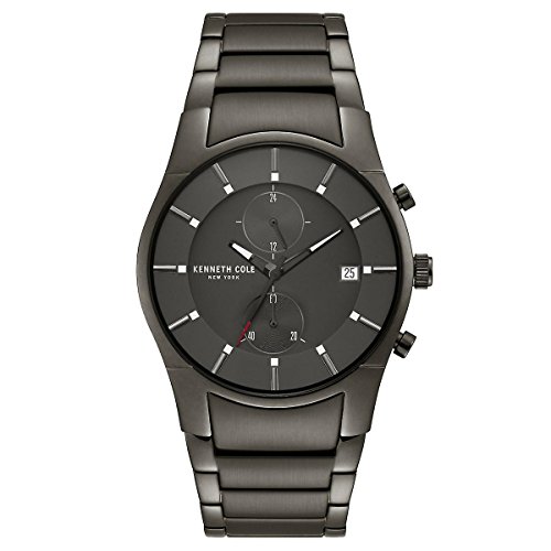 Kenneth Cole Herren Analog Quarz Uhr mit Edelstahl Armband KC15176001 von Kenneth Cole