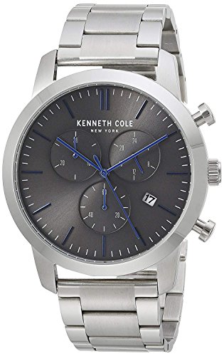 Kenneth Cole Herren Analog Quarz Uhr mit Edelstahl Armband KC50053004 von Kenneth Cole