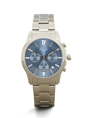Kenneth Cole New York Herren-Armbanduhr 10021098, sportlich, analog, Japanisches Quarzuhrwerk, silberfarben von Kenneth Cole New York