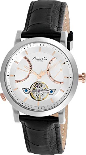 Kenneth Cole Herren Analog Automatik Uhr mit Leder Armband KC8014 von Kenneth Cole