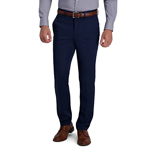 Kenneth Cole Herren Slim Fit Heather Anzughose Klassische Hose, Blau, 34W / 30L von Kenneth Cole