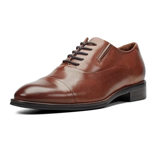 Kenneth Cole Herren Tully Cap Toe Oxford, Medium Braun Leder, 42.5 EU Weit von Kenneth Cole