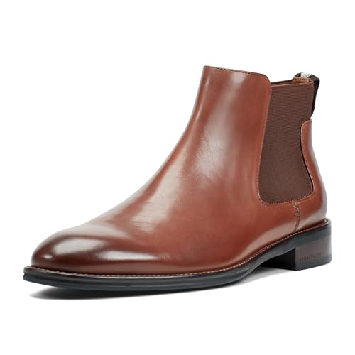Kenneth Cole Herren Tully Chelsea Boot, Medium Braun Leder, 9 Wide von Kenneth Cole