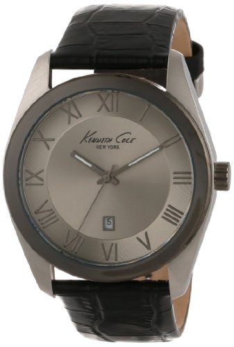 Kenneth Cole Herren Analog-Digital Quarz Uhr mit Leder Armband 10008374 von Kenneth Cole