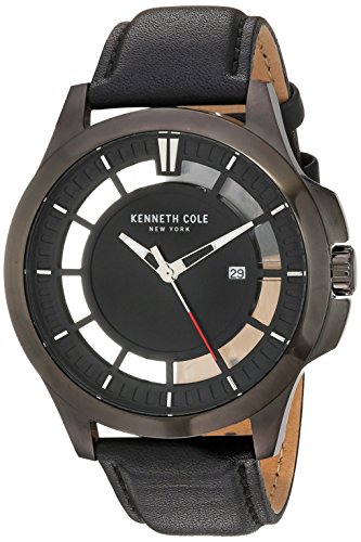 Kenneth Cole New York Herren-Armbanduhr Analog Quarz Leder 10029297 von Kenneth Cole