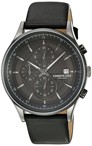 Kenneth Cole New York Herren Uhr Armbanduhr Chronograh Leder KC15101002 von Kenneth Cole