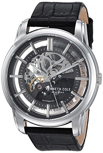 Kenneth Cole New York Herren Uhr Armbanduhr Leder KC15116001 Automatik von Kenneth Cole