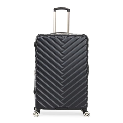 Kenneth Cole Reaction Damen Madison Square Hardside Chevron Erweiterbares Gepäck, Schwarz, 28-Inch Checked, Madison Square Hardside Chevron Erweiterbares Gepäck von Kenneth Cole Reaction