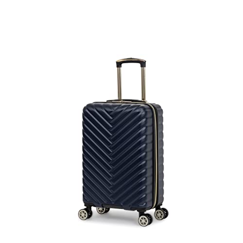 Kenneth Cole REACTION Damen Madison Square Hardside Chevron Erweiterbares Gepäck, Marineblau, 20-Inch Carry On, Damen Madison Square Hardside Chevron Erweiterbares Gepäck von Kenneth Cole REACTION