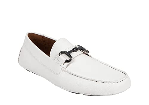 Kenneth Cole Reaction Herren Lyon Bit Driver Loafer, Weiss/opulenter Garten, 41 EU von Kenneth Cole