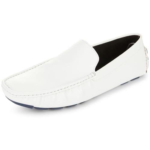 Kenneth Cole Unlisted Herren Sound Texturierter Driver Loafer, Weiss/opulenter Garten, 41 EU von Kenneth Cole