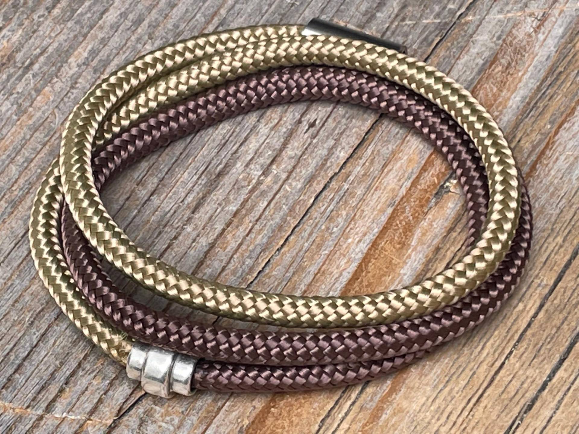 2 Farbenes Paracord Armband, Wickelarmband, Braunes Kordelarmband, Herren Schmuck, Männer Geschenkidee, Stoffkordel Armband. Armband Für Frauen von KennlyDesign