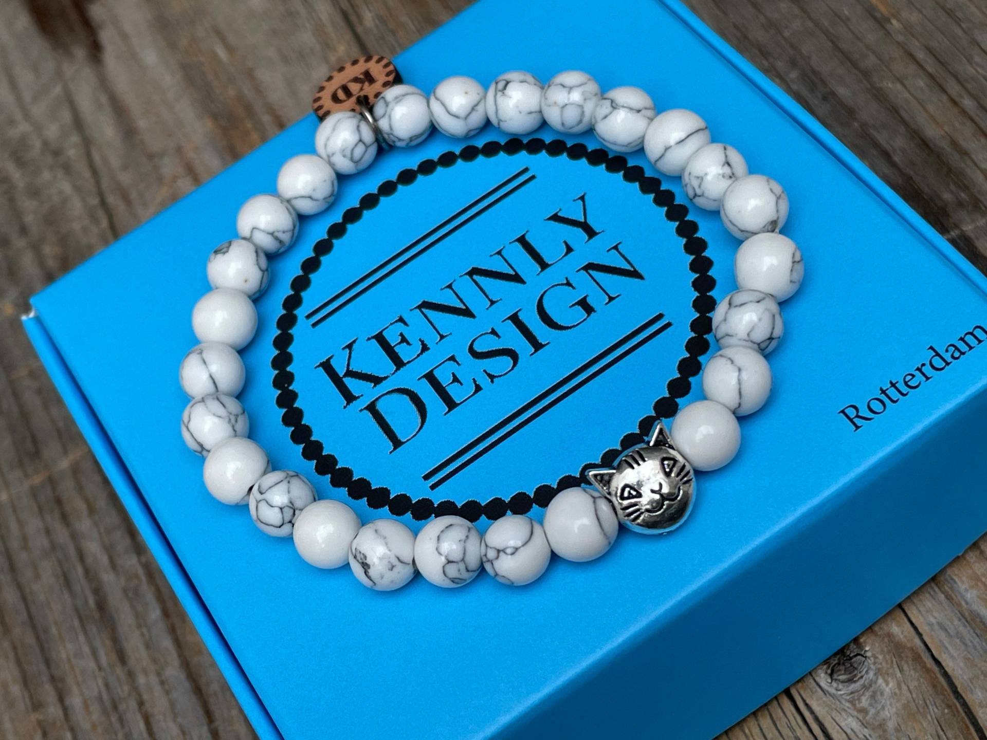 Kinder Edelstein Armband, Katzen Perlen Stretch Stacking Boho Mädchen Schmuck, Geschenk Für Kinder, Style von KennlyDesign