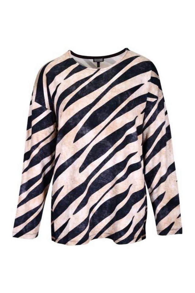 Kenny S. Rundhalspullover 957164 SW. ALLOV. MIT EINSATZ ZEBRA Sweatshirt von Kenny S.