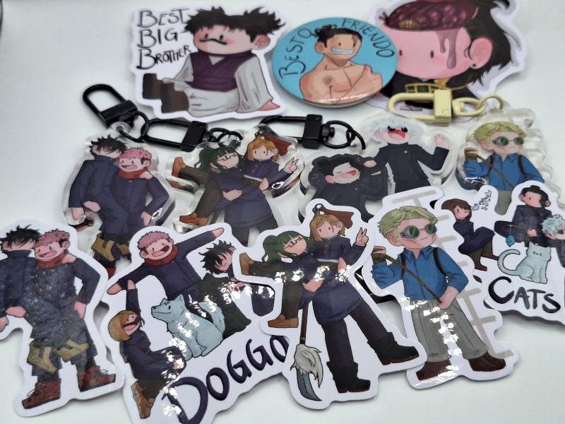 Curses Anime Sticker, Buttons Und Schlüsselanhänger von KennysArtshop