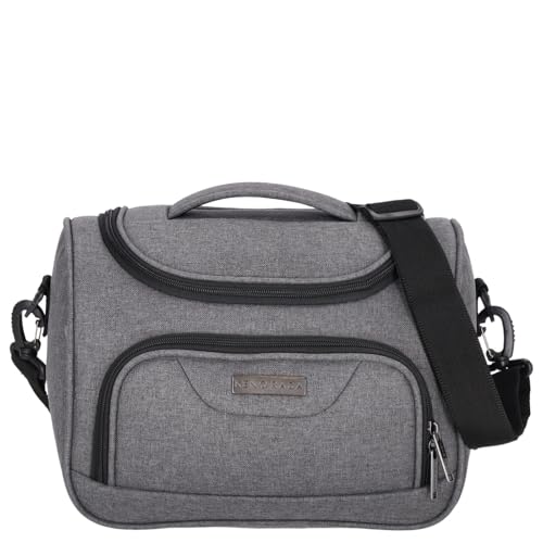 Kenorada Beautycase SoftLITE | Reise Kulturtasche für unterwegs | praktische Aufteilung, Vier Fächer und Schlaufen | Abnehmbarer Schultergurt | auf Trolley aufsteckbar von Kenorada