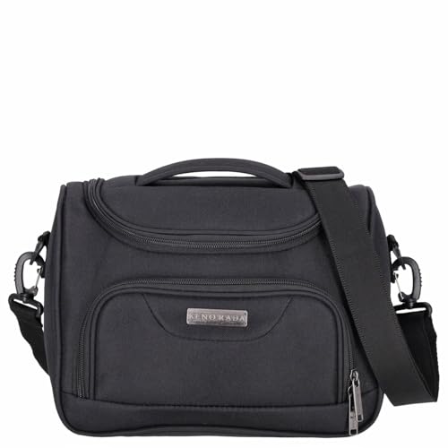 Kenorada Beautycase SoftLITE | Reise Kulturtasche für unterwegs | praktische Aufteilung, Vier Fächer und Schlaufen | Abnehmbarer Schultergurt | auf Trolley aufsteckbar von Kenorada