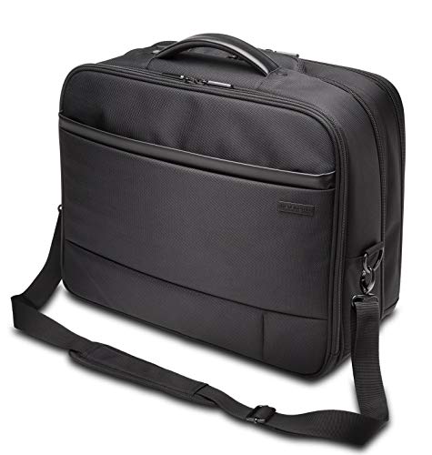 Kensington Business Laptop Trolley Contour 2.0, Laptop Rolltasche für bis zu 17 Zoll Laptops, mobile Laptoptasche mit Rollen, Ideales Handgepäck für Laptops und Tablets bis 17 Zoll, K60385WW, Schwarz von Kensington