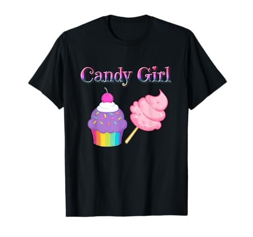 Candy Girl Cupcake und Zuckerwatte für Kinder T-Shirt Candy Girl Cupcake und Zuckerwatte für Kinder T-Shirt von Kent73