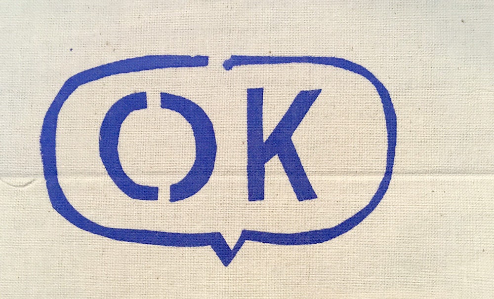 Ok Mini-PatchSeide Geschirmt, 5 "x 3" Ok Mini-PatchSeide Geschirmt, 5 "x 3" von KentonIllustration