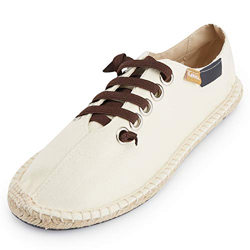 Kentti Chambray Schnürung Herren Epadrilles Weiß 42 EU von Kentti