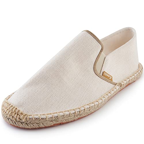 Kentti Herren Classic Comfort Bedeckte Espadrilles Beige 45 EU von Kentti
