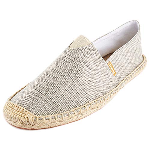 KENTTI Herren Classics Canvas Slip auf flachen Espadrilles Beige 41 EU von KENTTI