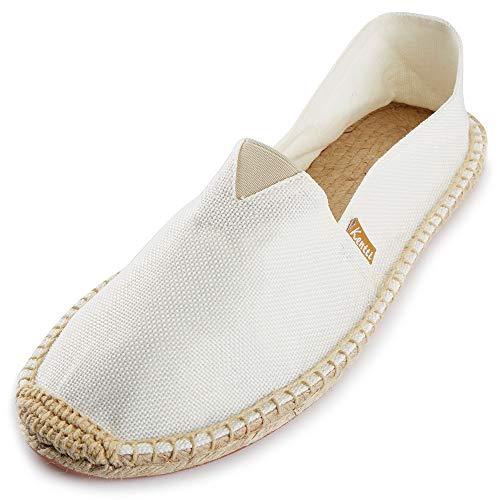 Kentti Herren Leinwand Classic Flat Espadrilles Beige 45 EU von Kentti