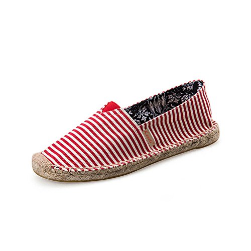 Kentti Matrose Streifenmuster Damen Espadrilles Rot 37 EU von Kentti