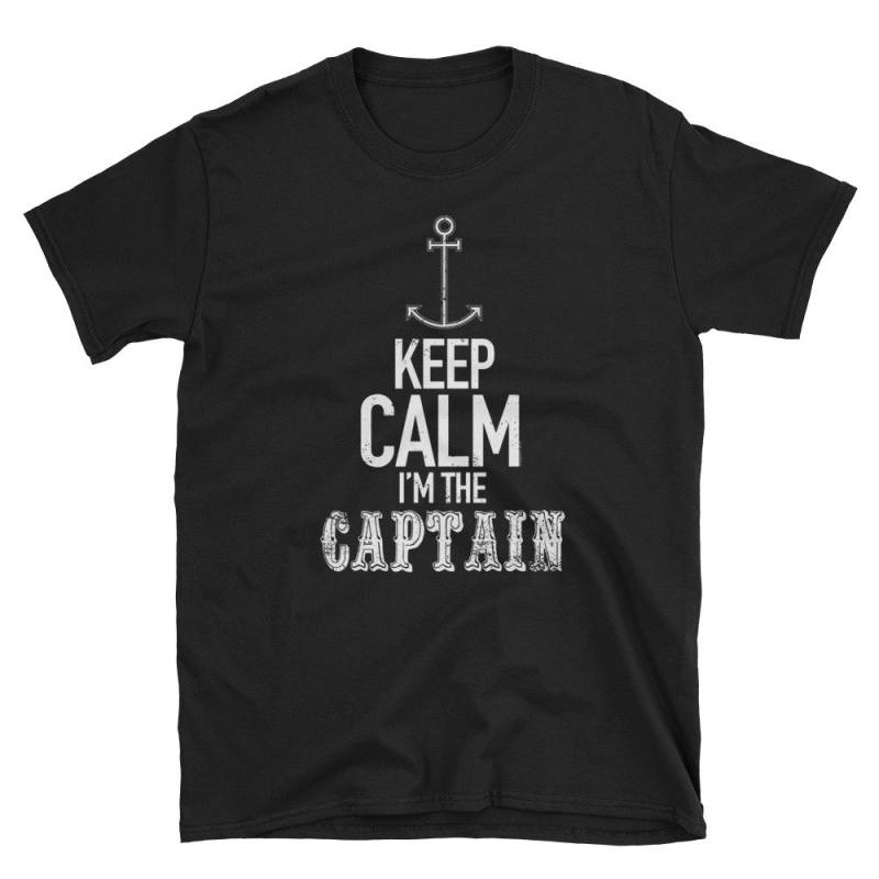 Halten Sie Ruhig Im Captain Boot Shirt Lustige Kapitän Liebe Segeln Bootfahren See von KentuckyGirlTeez