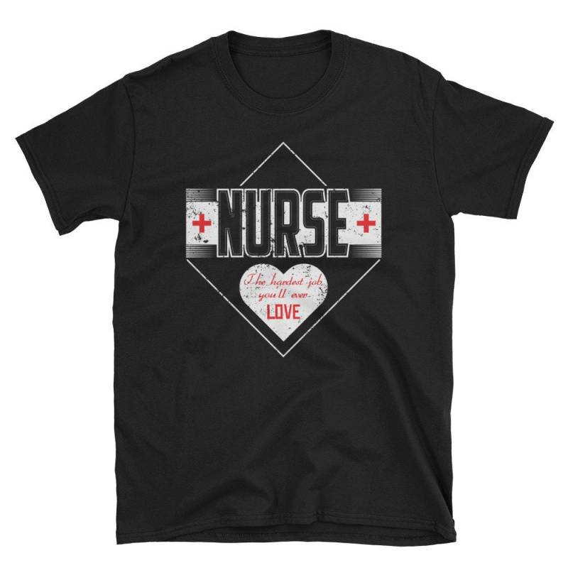 Krankenschwester-Shirt Härteste Job Liebe Krankenschwester Shirt Abschlussgeschenk Stillen Herzen von KentuckyGirlTeez