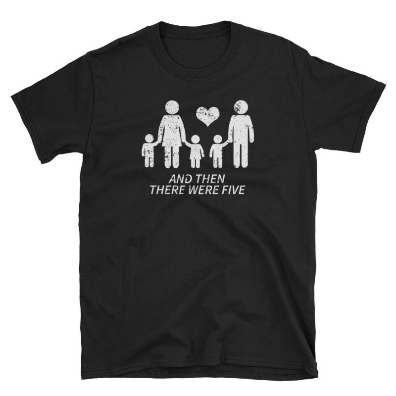 Und Dann Gab Es Fünf Shirt Süße Schwangerschaft-Familie-Shirt von KentuckyGirlTeez