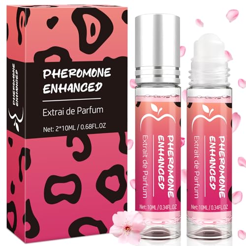 Pheromone Parfum Woman Parfum Damen - 2 Stück 10ml Pheromon Parfüm Frauen, Rollerball Pheromiya Perfume Women, Langanhaltender Duft, Klein Und Tragbar von Kenvora