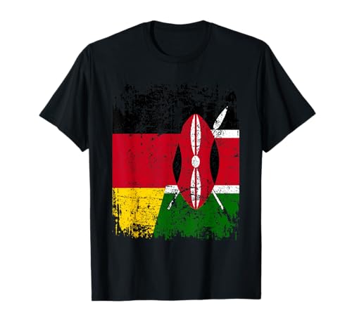 KENIA DEUTSCHLAND Flagge | Damen Herren Kinder | Kenia T-Shirt KENIA DEUTSCHLAND Flagge | Damen Herren Kinder | Kenia T-Shirt von Kenya Family Shop