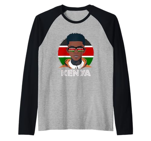 Herren Kenia, Kenianische Flagge, Kenia Boy, African Boy, Kenianischer Teenager Raglan Herren Kenia, Kenianische Flagge, Kenia Boy, African Boy, Kenianischer Teenager Raglan von Kenya Flag Gifts for Kenyan Teens & Boys