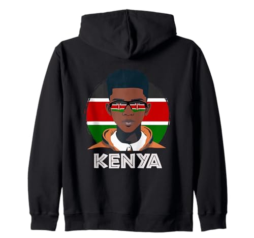 Kenia, Kenianische Flagge, Kenia Boy, African Boy, Kenianischer Teenager Kapuzenjacke Kenia, Kenianische Flagge, Kenia Boy, African Boy, Kenianischer Teenager Kapuzenjacke von Kenya Flag Gifts for Kenyan Teens & Boys