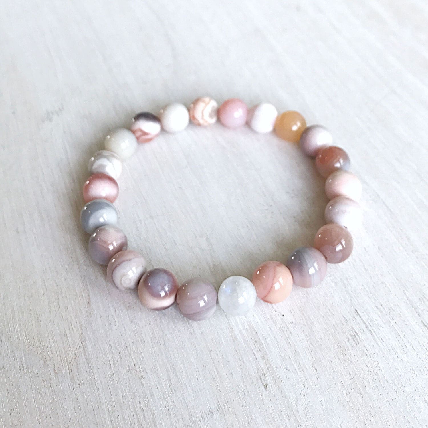 Armband Aus Botswana Achat 8 Mm Armband Aus Botswana Achat 8 Mm von KenzLove